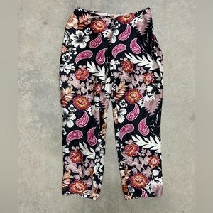 Neiman Marcus Multicolor Floral Pants